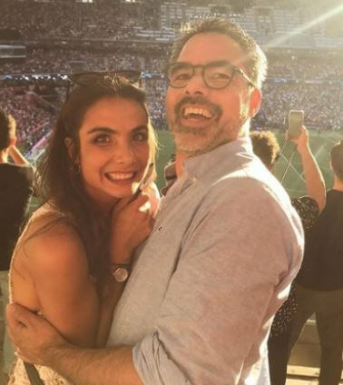 David Wagner with his daughter Lea Wagner.